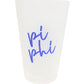 Sorority Script Frosted Cup