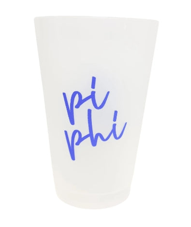 Sorority Script Frosted Cup