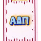 Sorority Bubble Letter Needle Minder
