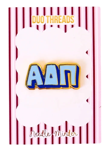 Sorority Bubble Letter Needle Minder