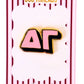 Sorority Bubble Letter Needle Minder