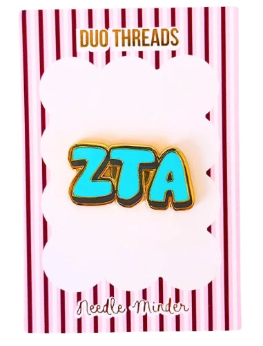 Sorority Bubble Letter Needle Minder