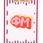 Sorority Bubble Letter Needle Minder