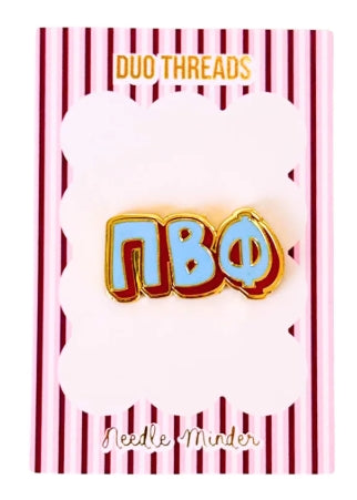 Sorority Bubble Letter Needle Minder