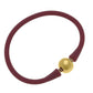 Gold Pearl Silicone Bracelet