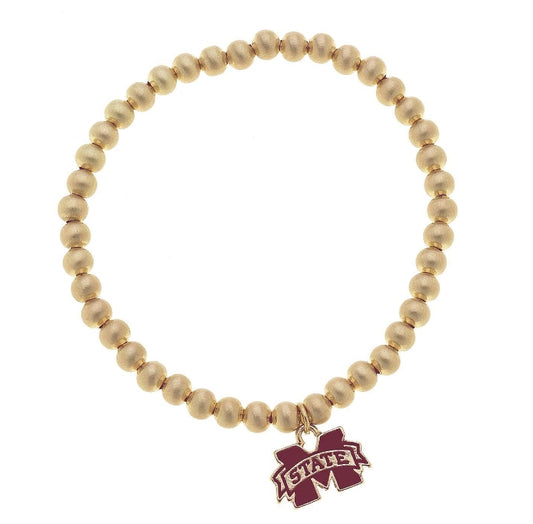 Maroon and Gold Mississippi State Bracelet