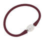White Pearl Silicone Bracelet