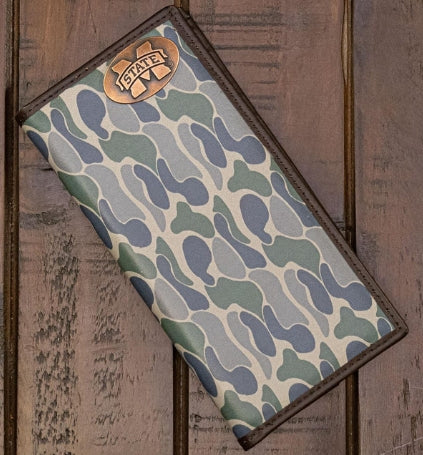 M Banner Old School Camo Secretary Wallet