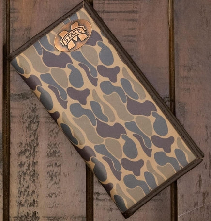 M Banner Old School Camo Secretary Wallet
