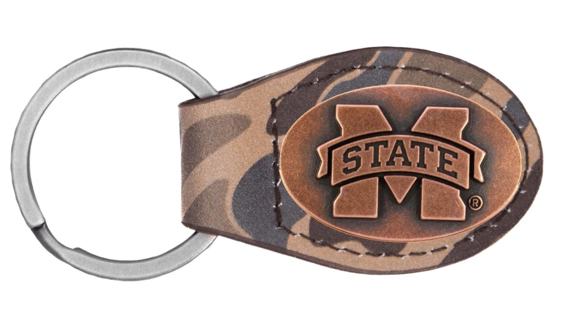 M Banner Conch Oval Key Fob