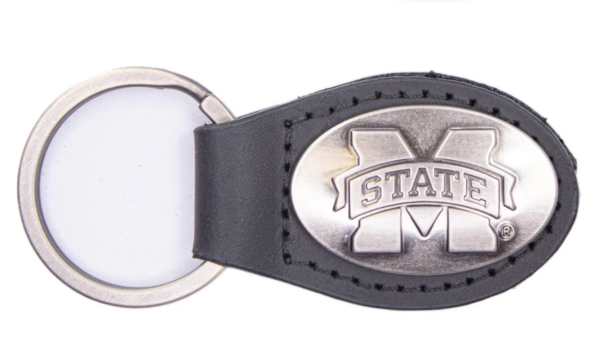 M Banner Conch Oval Key Fob
