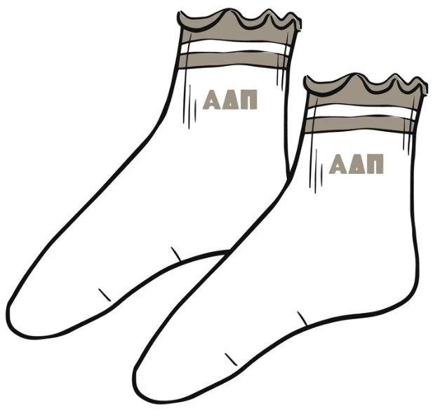 Sorority Lettuce Edge Socks