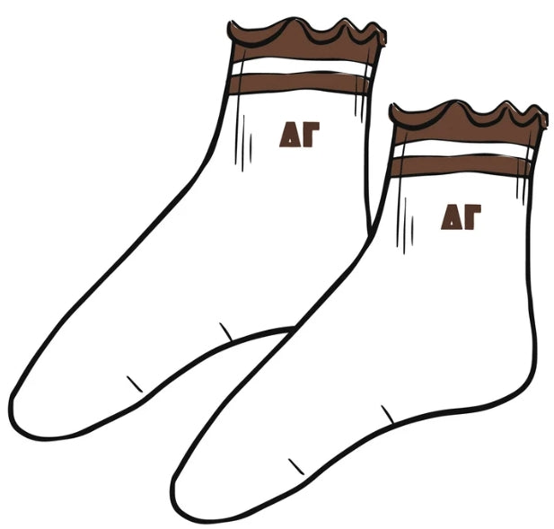 Sorority Lettuce Edge Socks