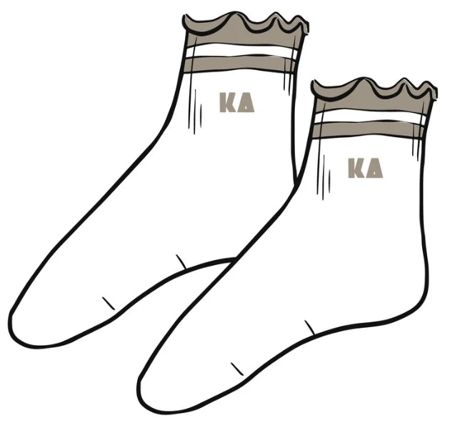 Sorority Lettuce Edge Socks