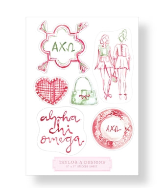 Sorority Sisterhood Sticker Sheets