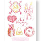 Sorority Sisterhood Sticker Sheets