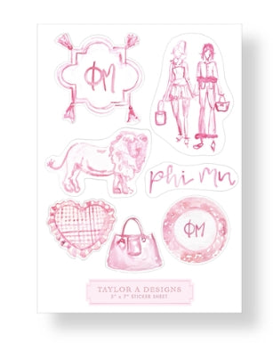 Sorority Sisterhood Sticker Sheets