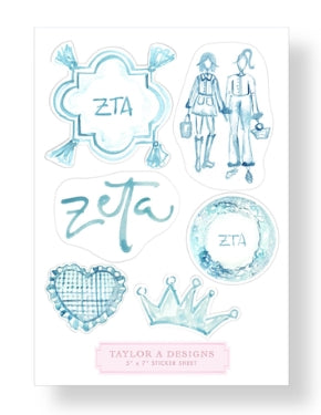 Sorority Sisterhood Sticker Sheets