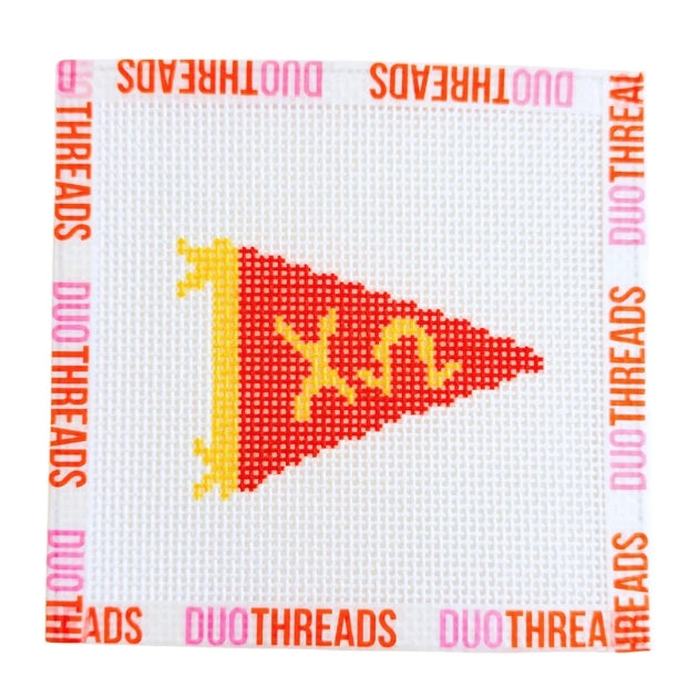 Sorority Pennant Needlepoint Canvas (Kitted)