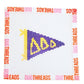 Sorority Pennant Needlepoint Canvas (Kitted)