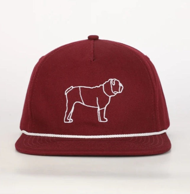 Miss State Script Rope Hat Mississippi State Bulldog Cotton Rope Hat – University Screenprint Inc