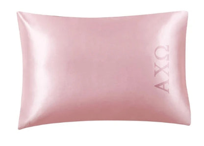 Sorority Satin Embroidered Pillowcase