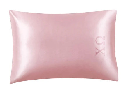 Sorority Satin Embroidered Pillowcase