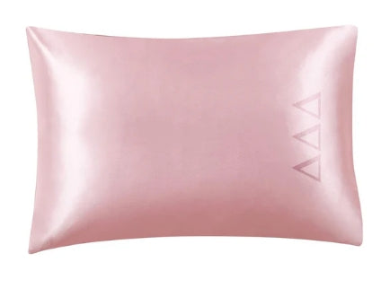 Sorority Satin Embroidered Pillowcase