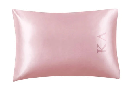 Sorority Satin Embroidered Pillowcase