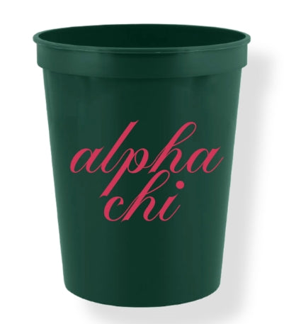 Sorority Calligraphy Cups