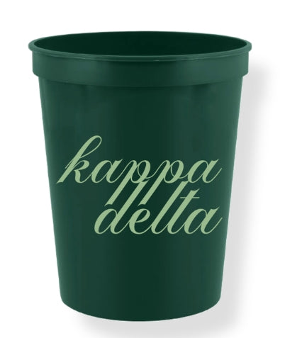 Sorority Calligraphy Cups
