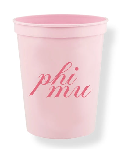 Sorority Calligraphy Cups