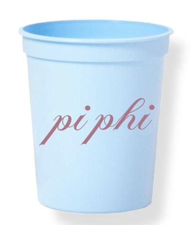 Sorority Calligraphy Cups