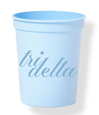 Sorority Calligraphy Cups