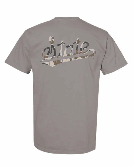 State Script Camo Tee