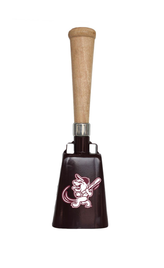 Maroon Cowbell With Bat Handle + Swinging Bully