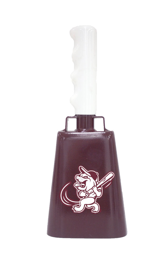 Boxed: Medium Maroon BullyBell with Swinging Bully Decal
