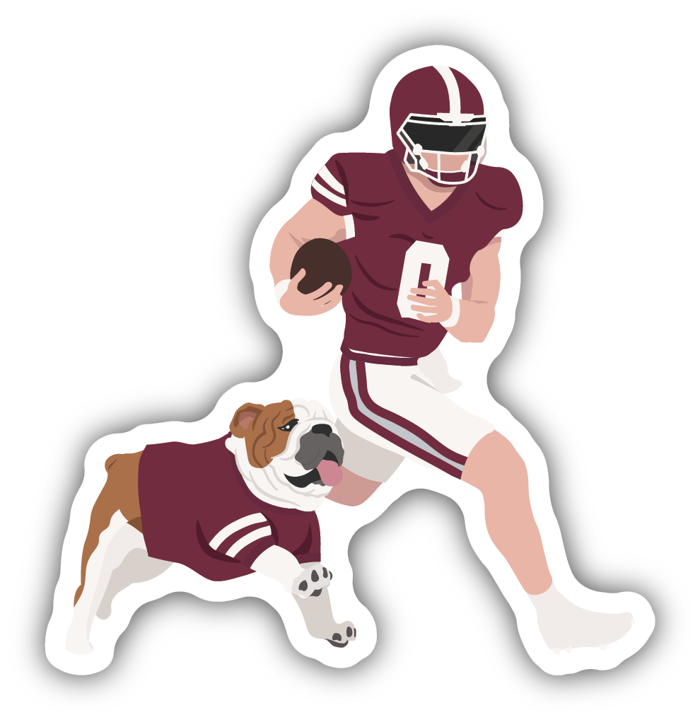 MSU Player/Dog Decal