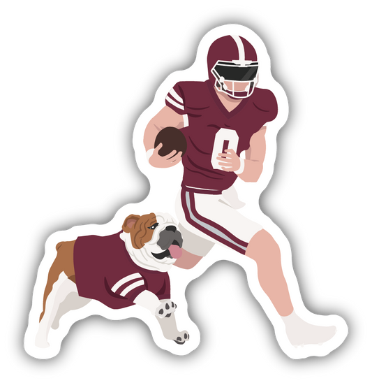 MSU Player/Dog Decal