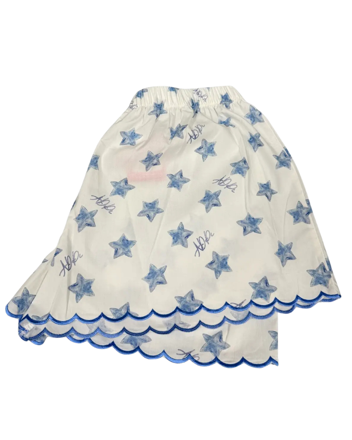 ADPi Cotton Scalloped Shorts