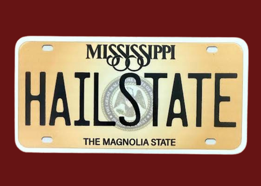 HAIL STATE License Plate Decal