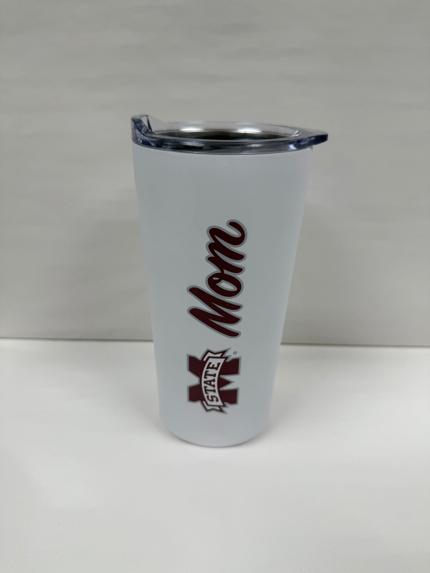 MSU Mom Tumbler (White)