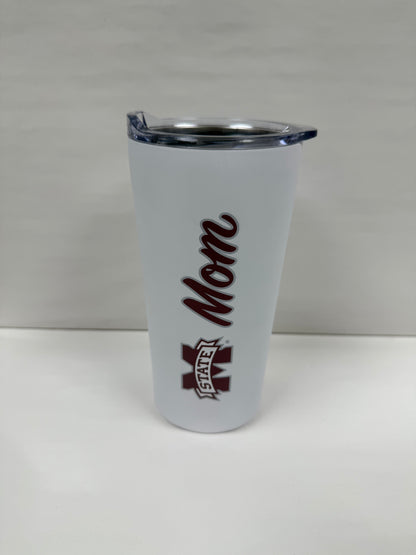 MSU Mom Tumbler (White)