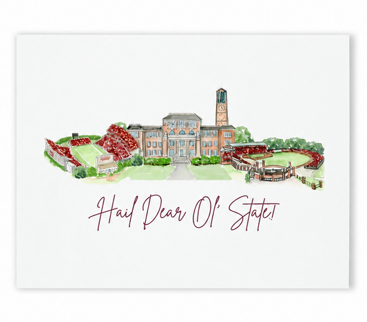 Mississippi State Landmark Postcard