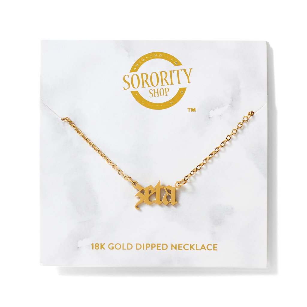 Old English Sorority Necklaces