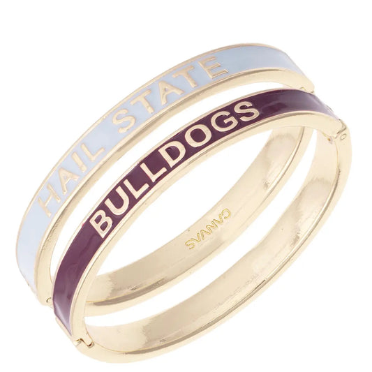 Bulldogs Skinny Enamel Bangle