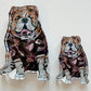 Acrylic Maroon Bulldog
