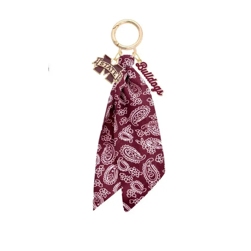 Bulldogs Bandana Bag Charm
