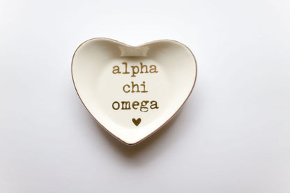 Sorority Heart Ring Dishes