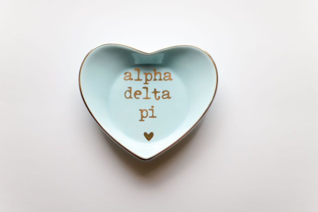 Sorority Heart Ring Dishes